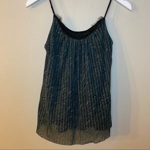 EXPRESS GREEN SPARKLY ROPED PARTY TANK